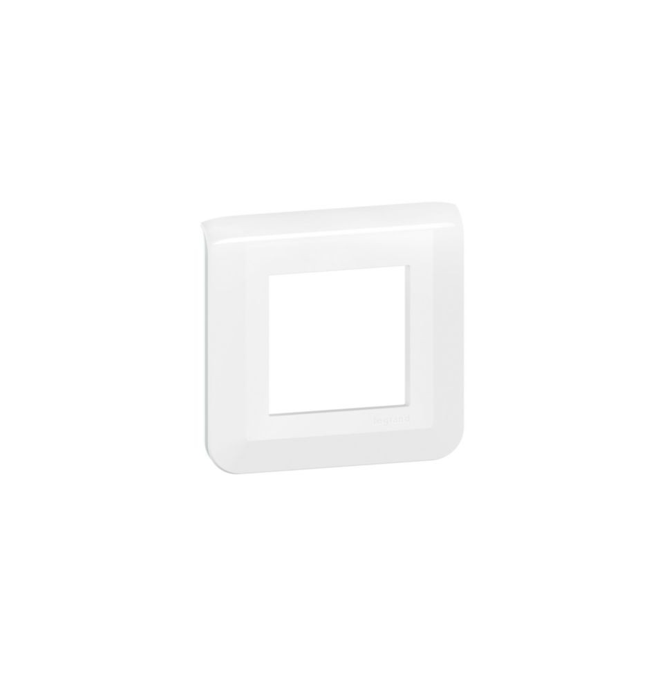 Plaque de finition Mosaic 2 modules Blanc – LEGRAND