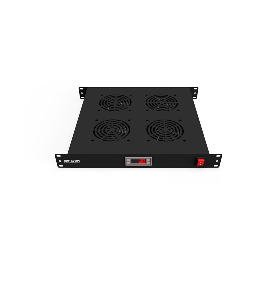 Module Ventilation Rack 19’’ avec Thermostat – 4 Ventilateurs