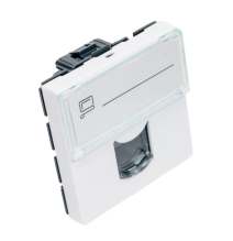 Plastron 45 × 45 mm pour Module Keystone RJ45 – BRITICOM