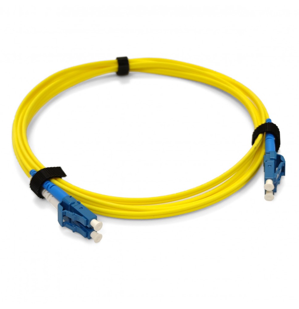 Cordon Fibre Optique LC/LC Duplex OS2 2 m LSZH (2 mm) – BRITICOM