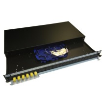 Tiroir Fibre Optique 6 Ports LC OS2 1U 19" (6 Adaptateurs Duplex + 12 Pigtails) – BRITICOM