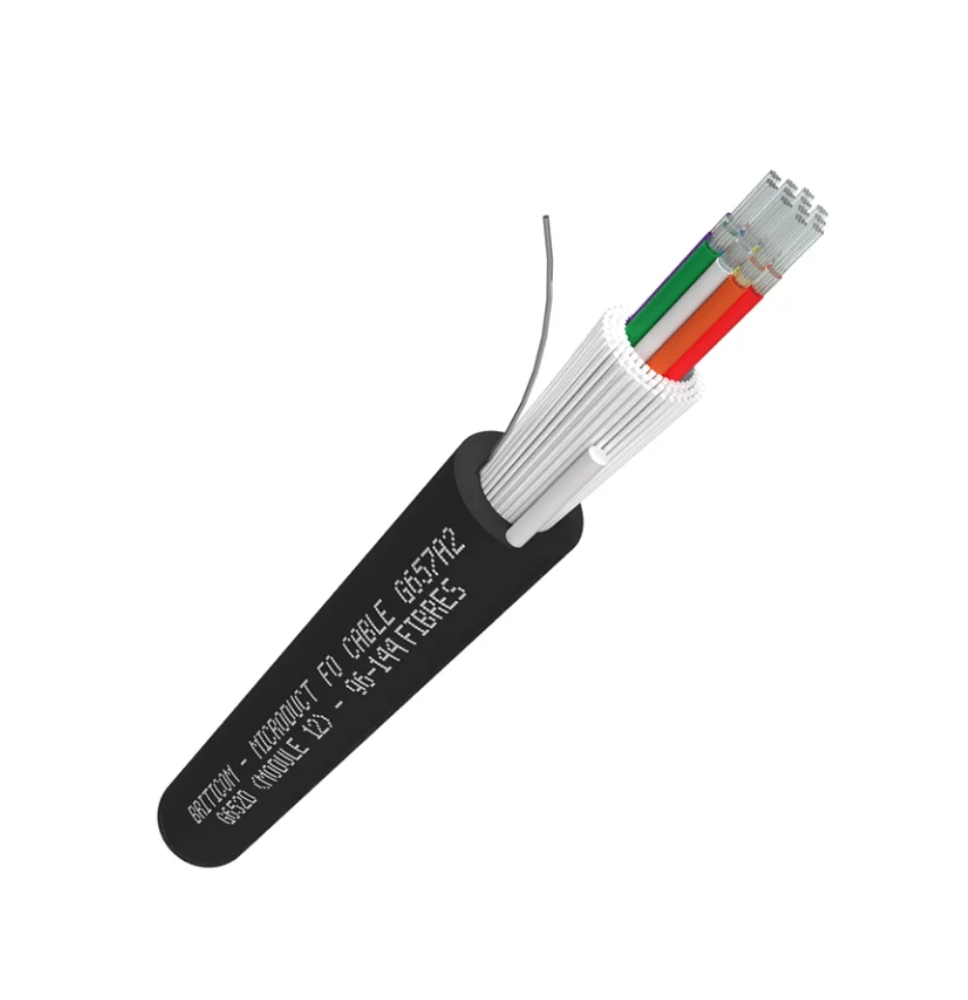 Câble Fibre Optique OM3 6 Cœurs Loose Tube Armé Acier PE – BRITICOM