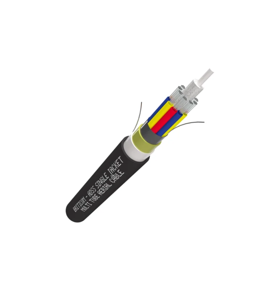 Câble Fibre Optique OM4 6 Brins Armé Acier Loose Tube PE – BRITICOM
